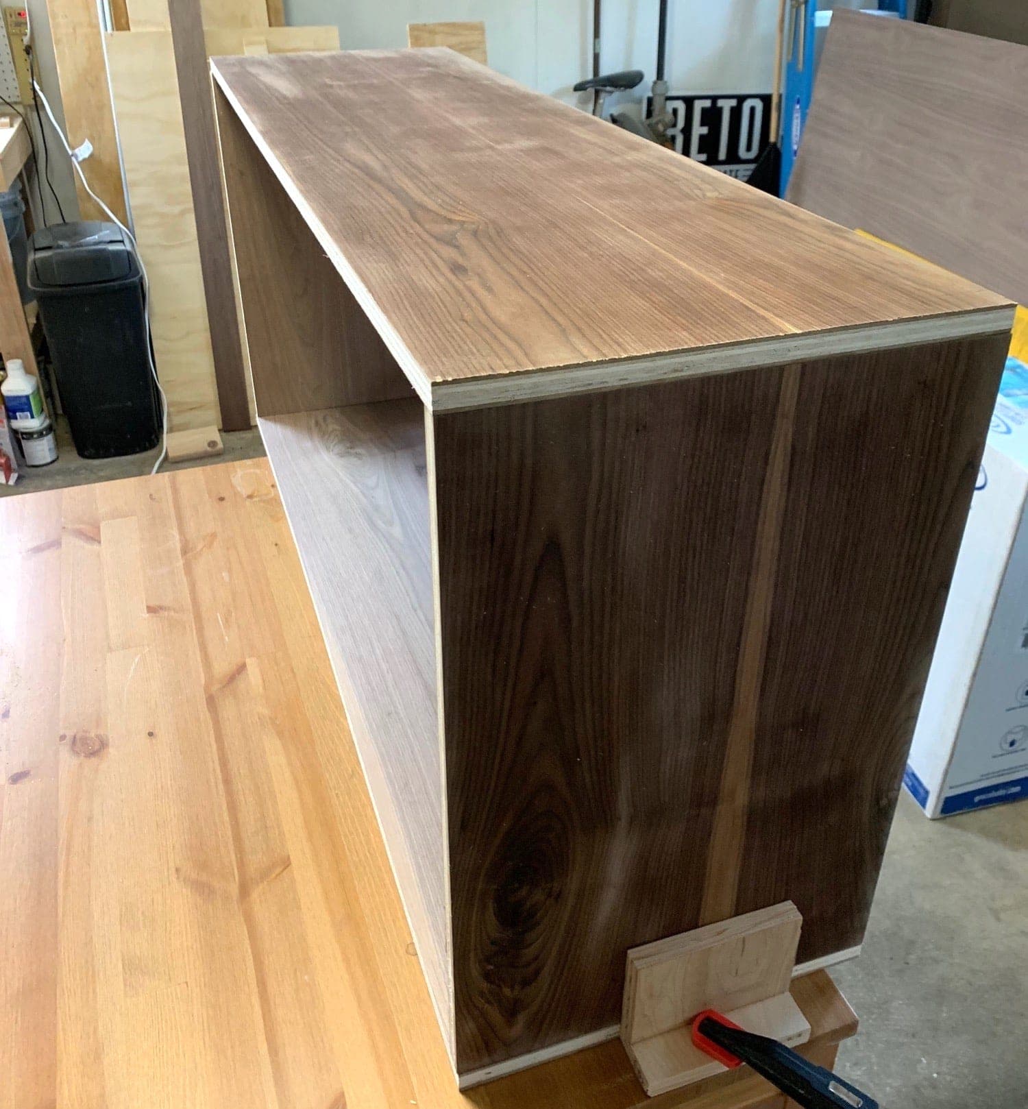 The top, bottom, and sides fitted together roughly