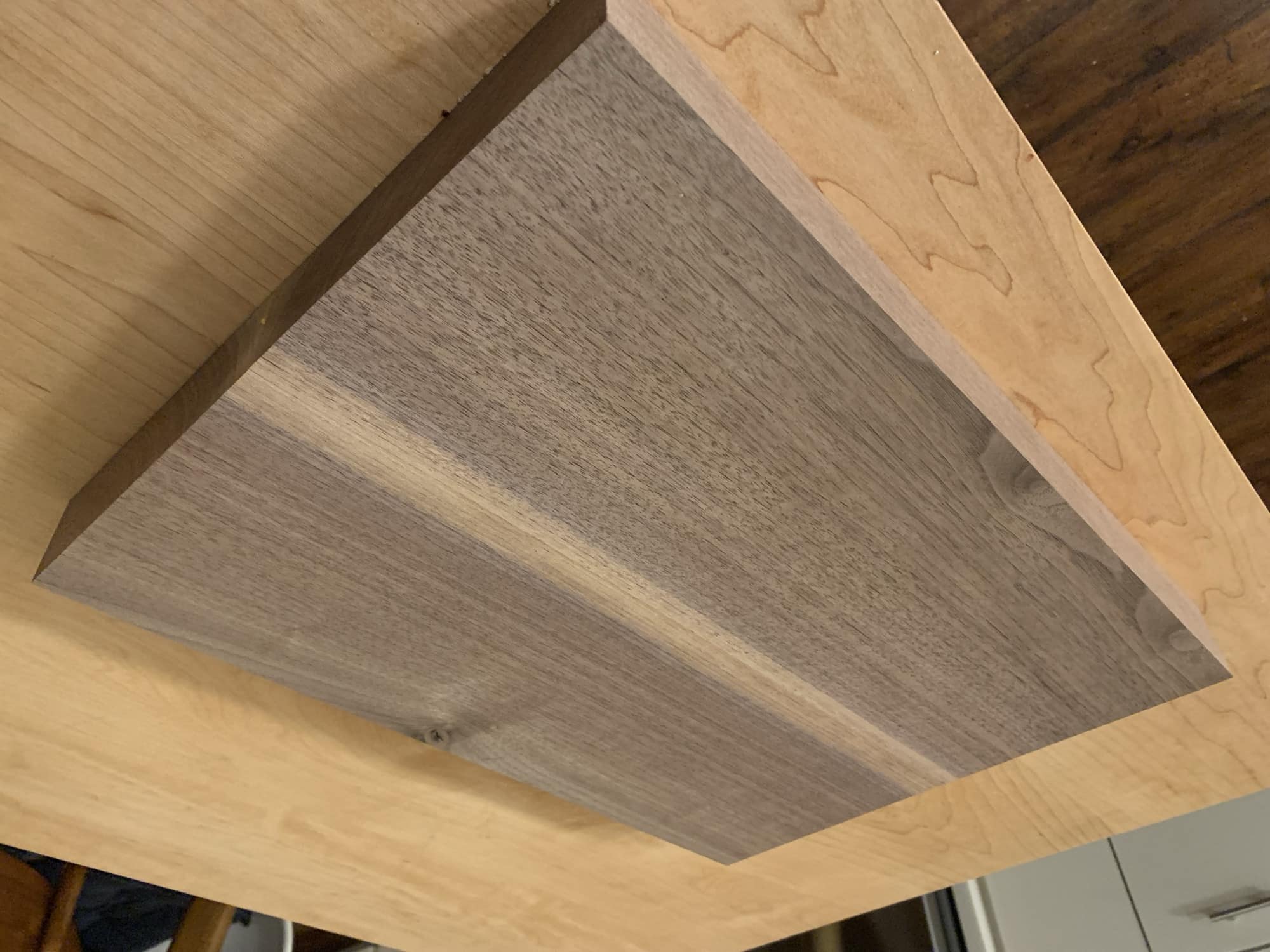 Picture of one board after the glue up
