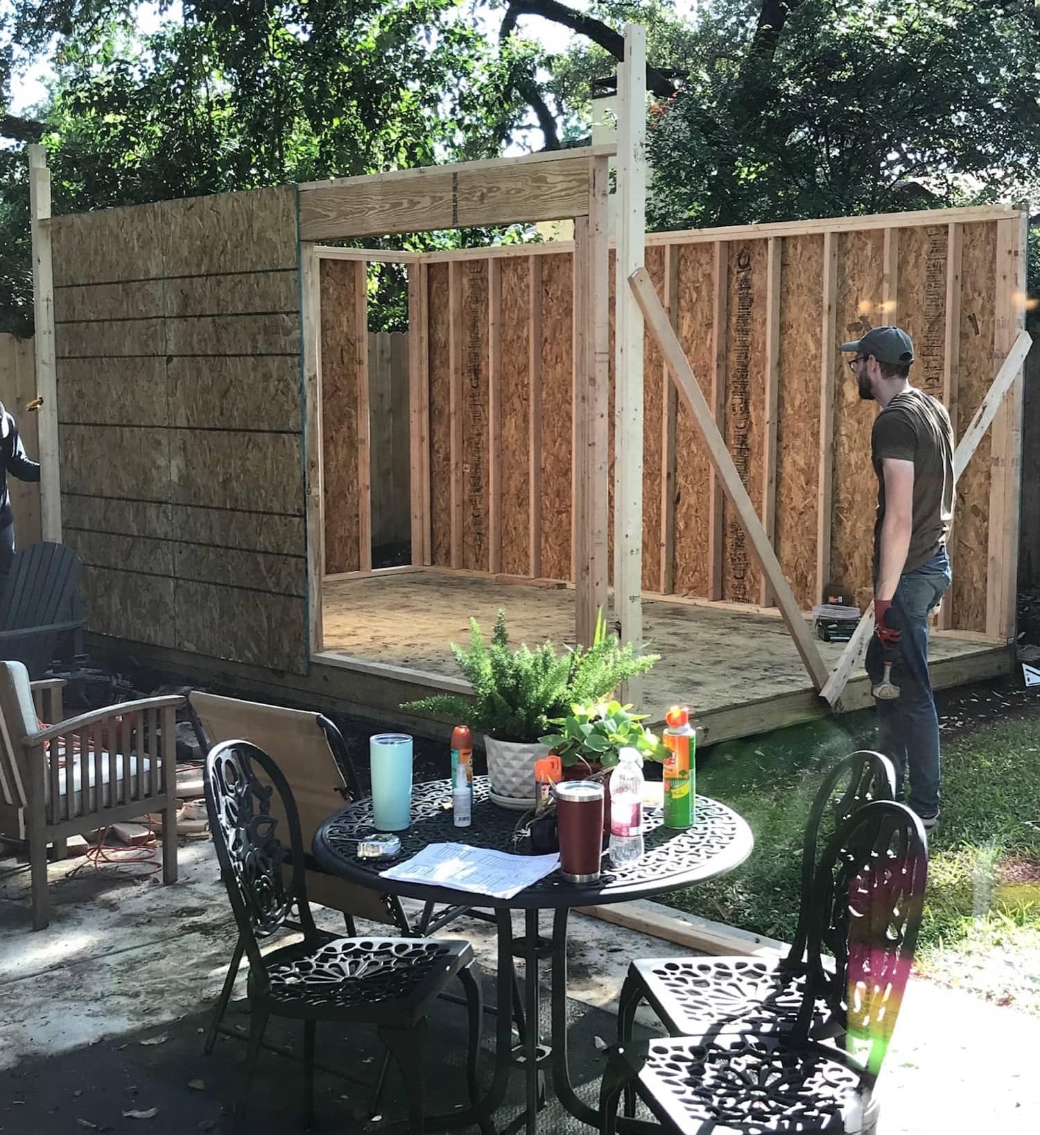 Sheathing started