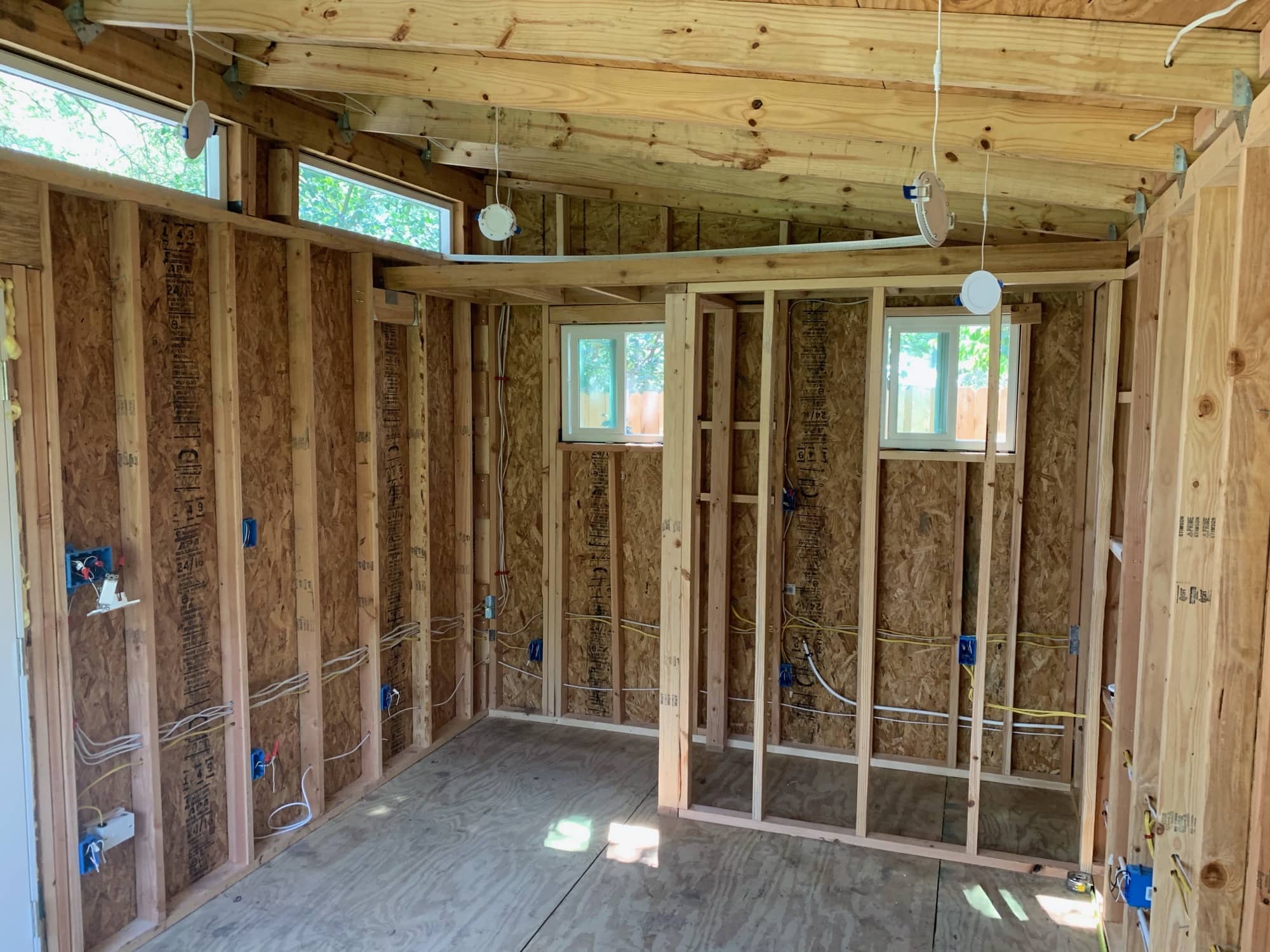 Electrical roughed in