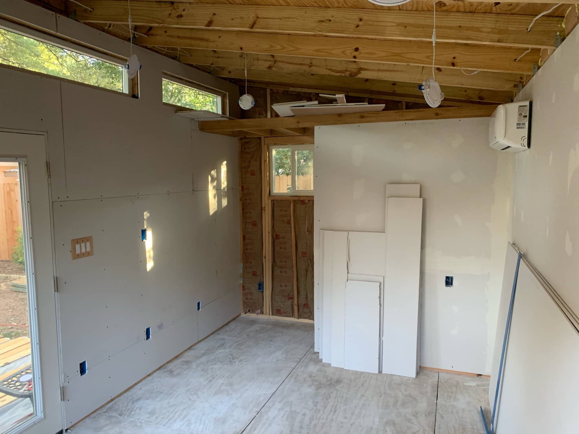 Drywall progress